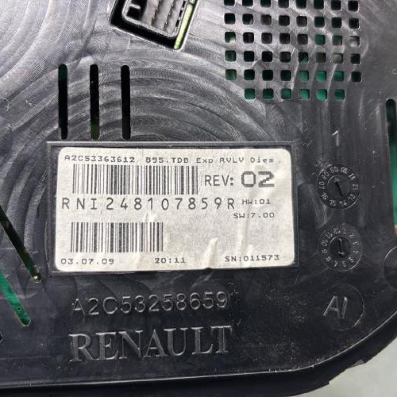 Compteur RENAULT MEGANE 3 Photo n°4