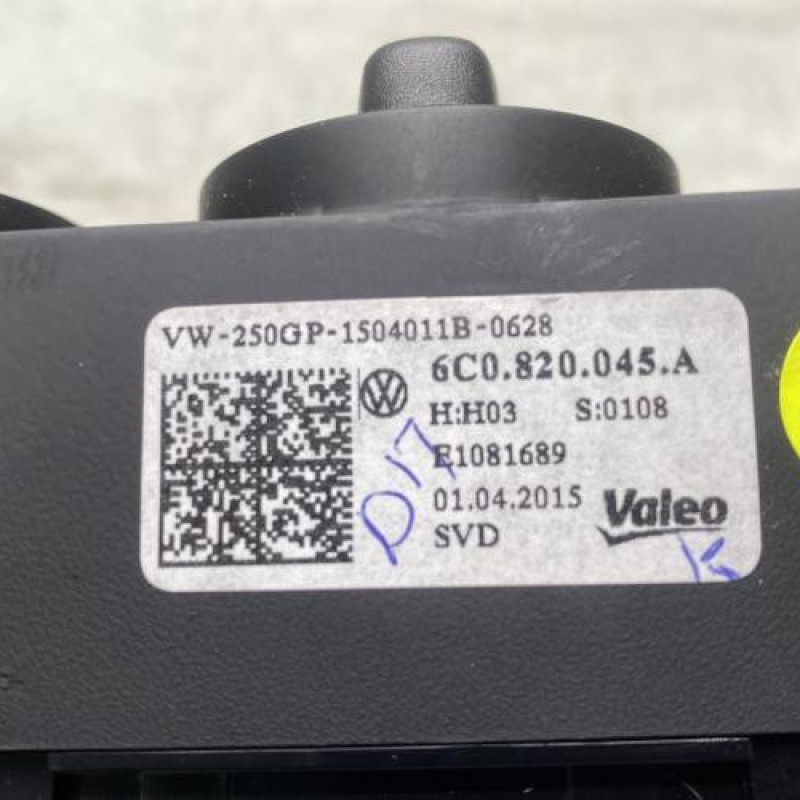 Commande chauffage VOLKSWAGEN POLO 5 Photo n°2