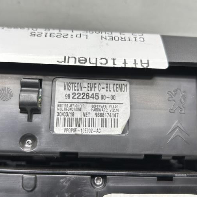 Afficheur CITROEN C3 3 Photo n°3