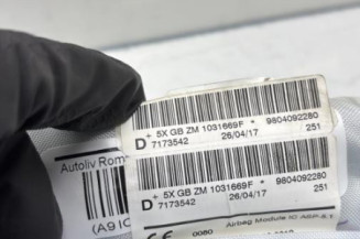 Air bag rideau droit PEUGEOT 208 1