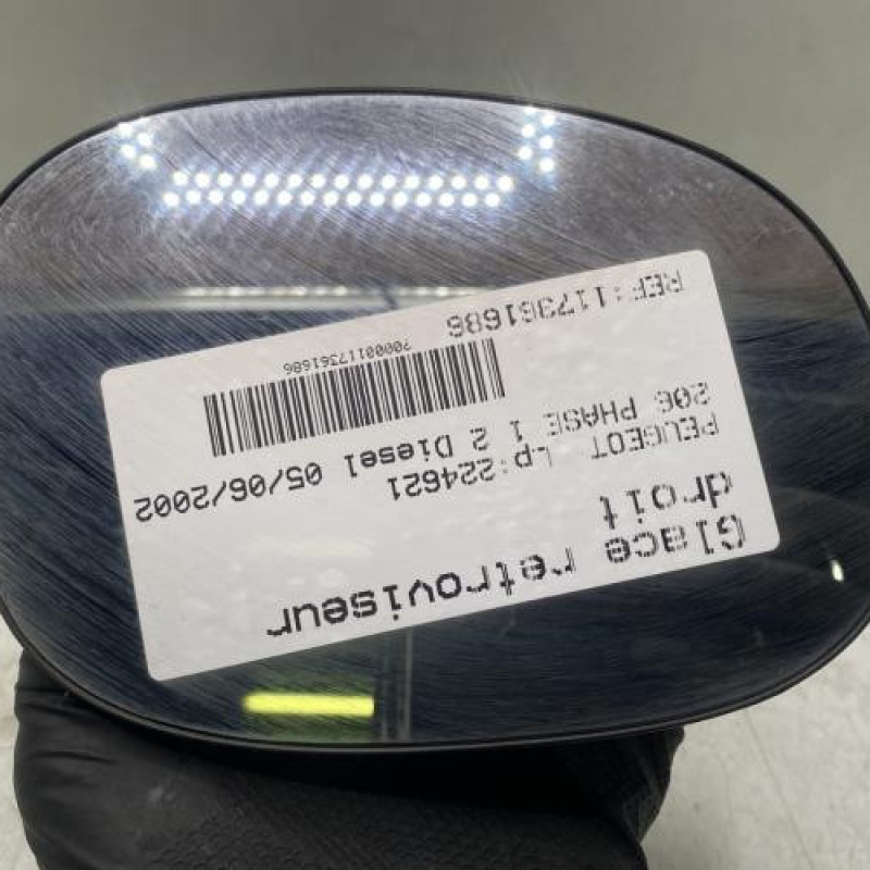 Glace retroviseur droit PEUGEOT 206 Photo n°1