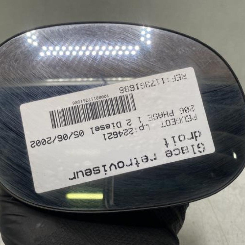 Glace retroviseur droit PEUGEOT 206 Photo n°2