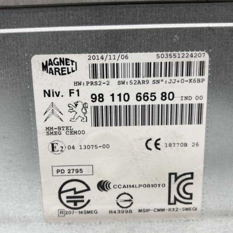 Autoradio d'origine PEUGEOT 208 1 Photo n°6