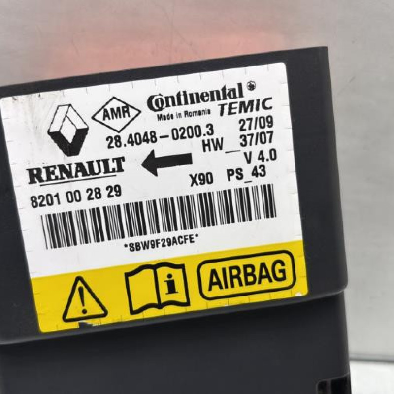 Boitier air bag DACIA SANDERO 1 Photo n°2