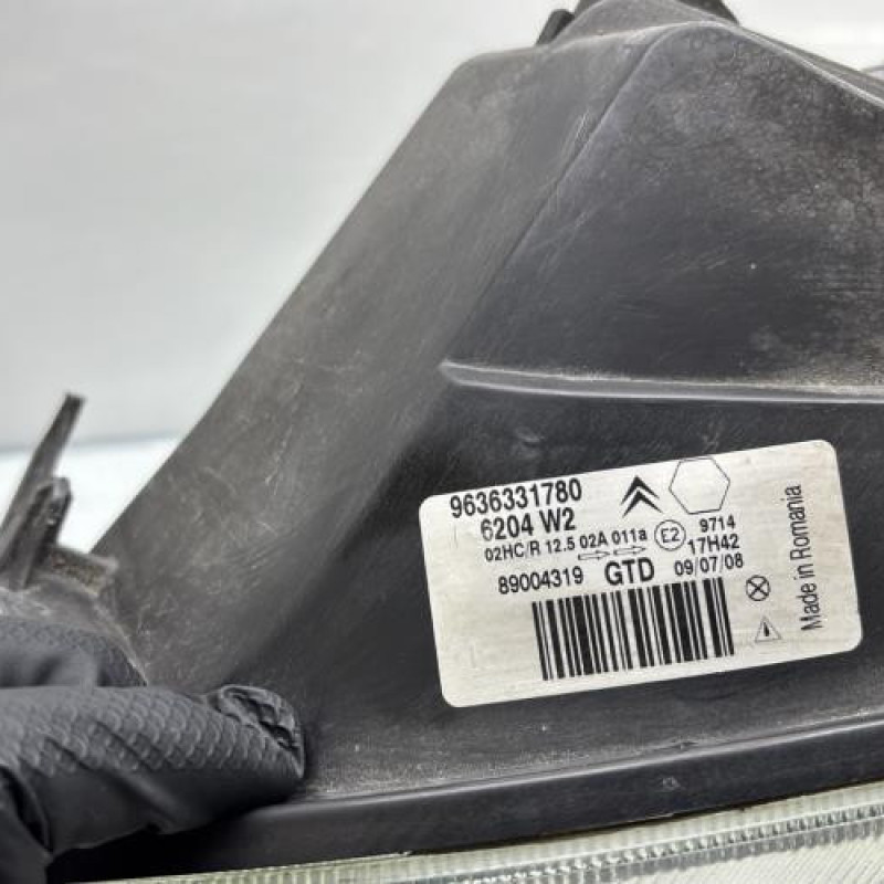 Optique avant principal gauche (feux)(phare) CITROEN SAXO Photo n°5