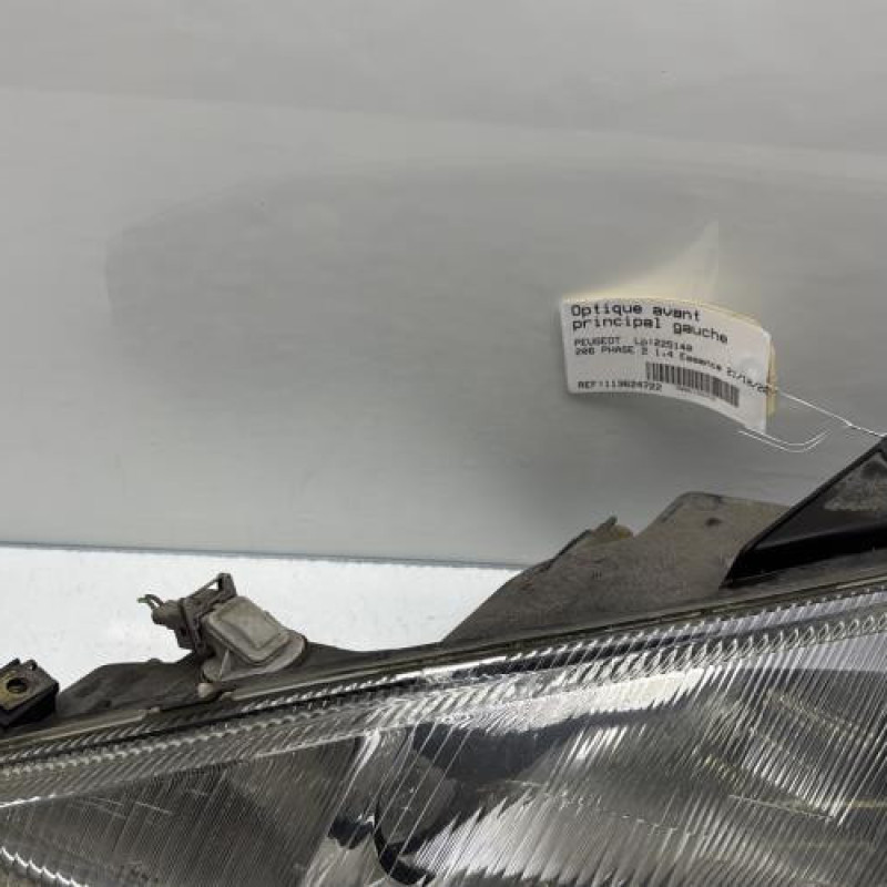 Optique avant principal gauche (feux)(phare) PEUGEOT 206 Photo n°2