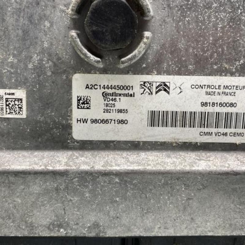 Calculateur moteur PEUGEOT 2008 1 Photo n°2