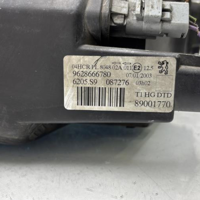 Optique avant principal droit (feux)(phare) PEUGEOT 206 Photo n°7