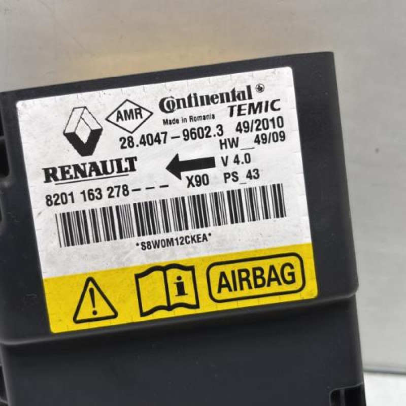 Boitier air bag DACIA SANDERO 1 Photo n°2