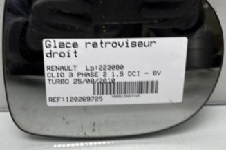 Glace retroviseur droit RENAULT CLIO 3 Photo n°1