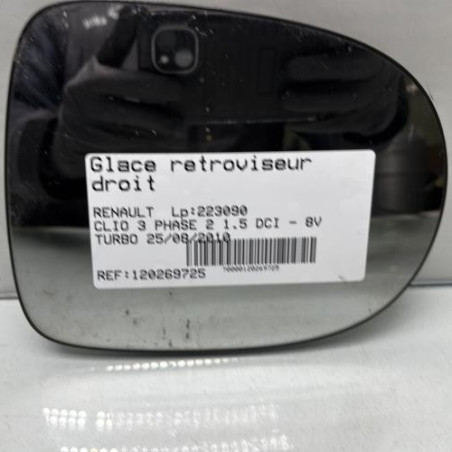 Glace retroviseur droit RENAULT CLIO 3 Photo n°1