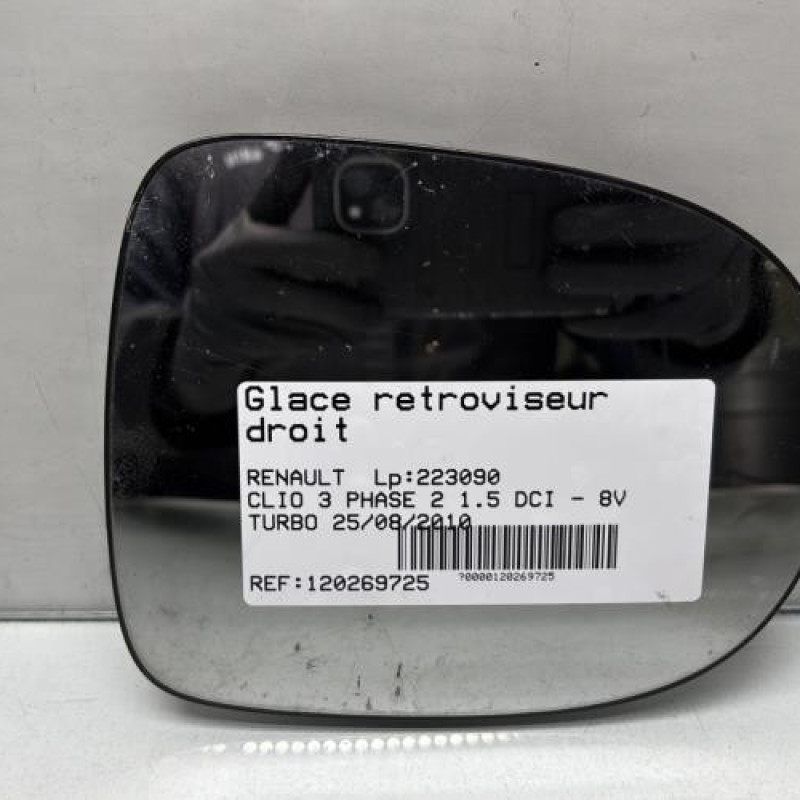 Glace retroviseur droit RENAULT CLIO 3 Photo n°2