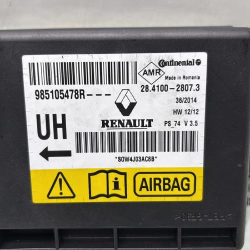 Boitier air bag RENAULT MEGANE 3 Photo n°2