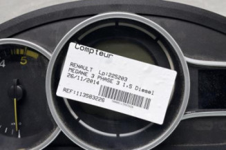 Compteur RENAULT MEGANE 3 Photo n°1