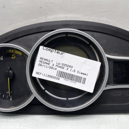 Compteur RENAULT MEGANE 3 Photo n°1