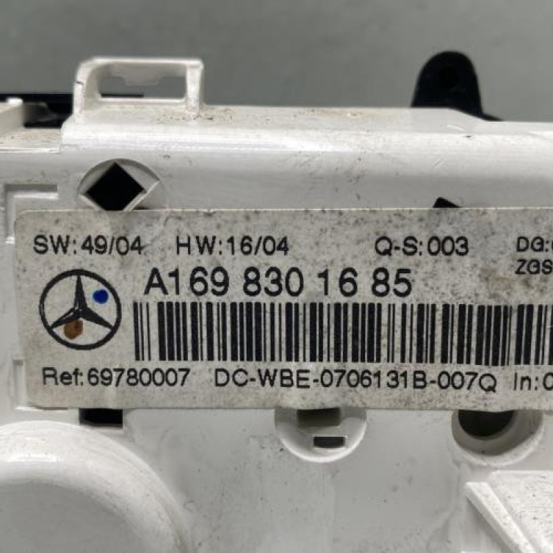 Commande chauffage MERCEDES CLASSE A 169 Photo n°3
