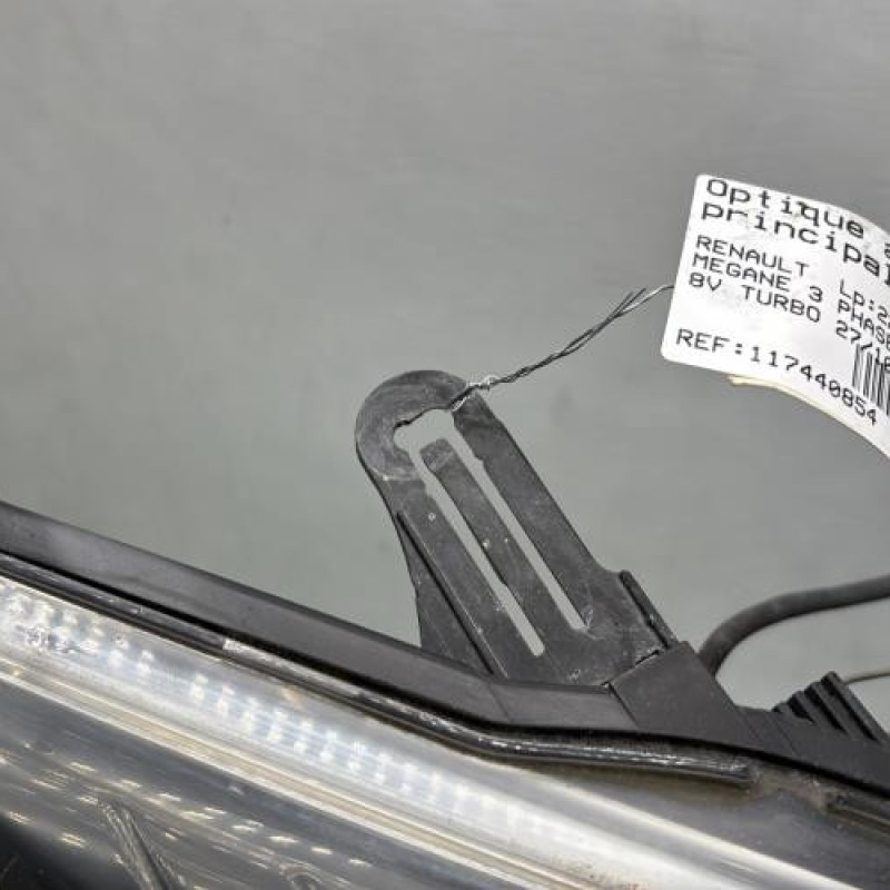 Optique avant principal droit (feux)(phare) RENAULT MEGANE 3 Photo n°3