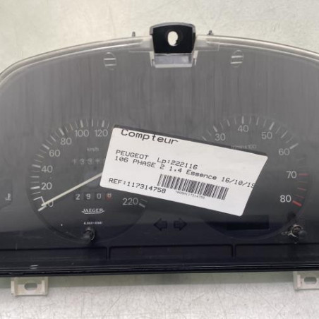 Compteur PEUGEOT 106 Photo n°1