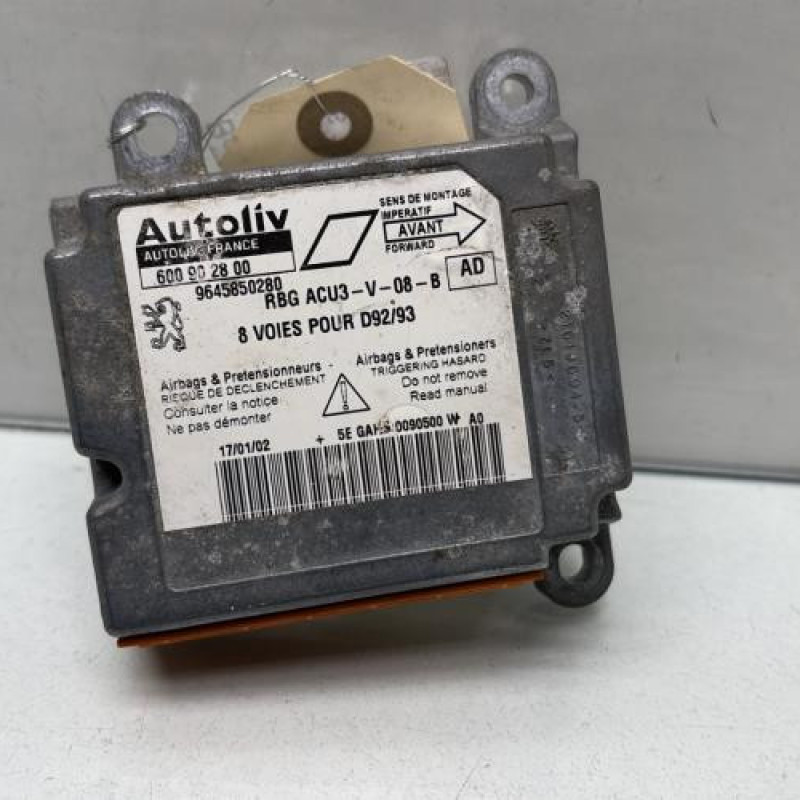 Boitier air bag PEUGEOT 406 Photo n°1