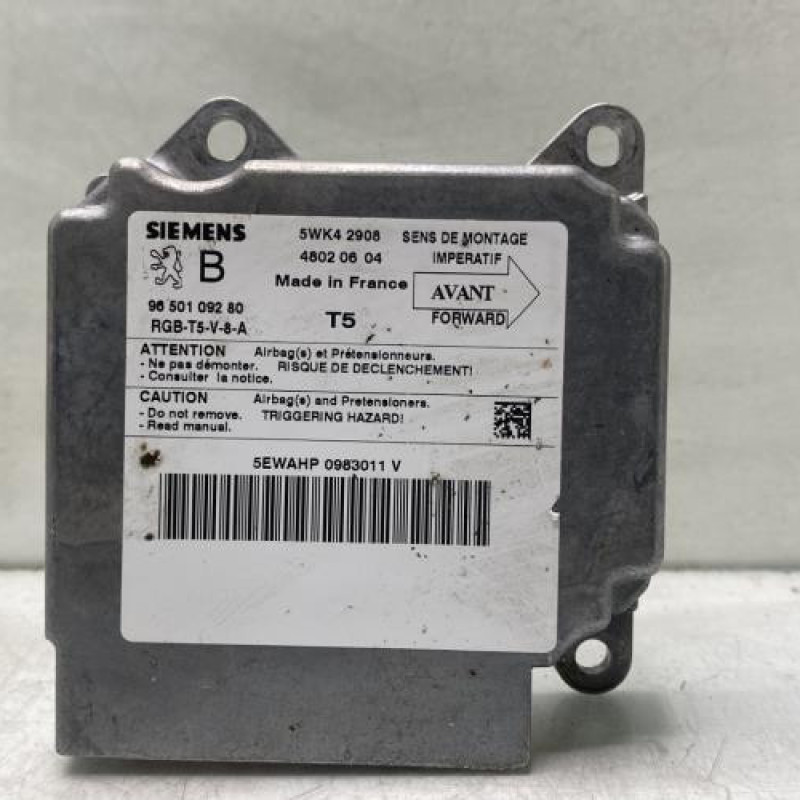 Boitier air bag PEUGEOT 307 Photo n°1