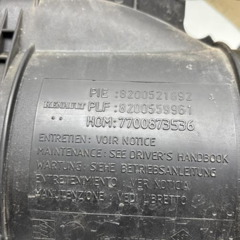 Boitier filtre a air RENAULT CLIO 2 CAMPUS Photo n°3