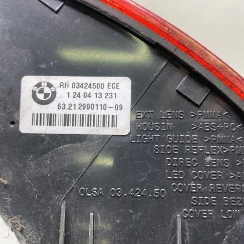 Feu arriere principal droit (feux) BMW X1 E84 Photo n°4