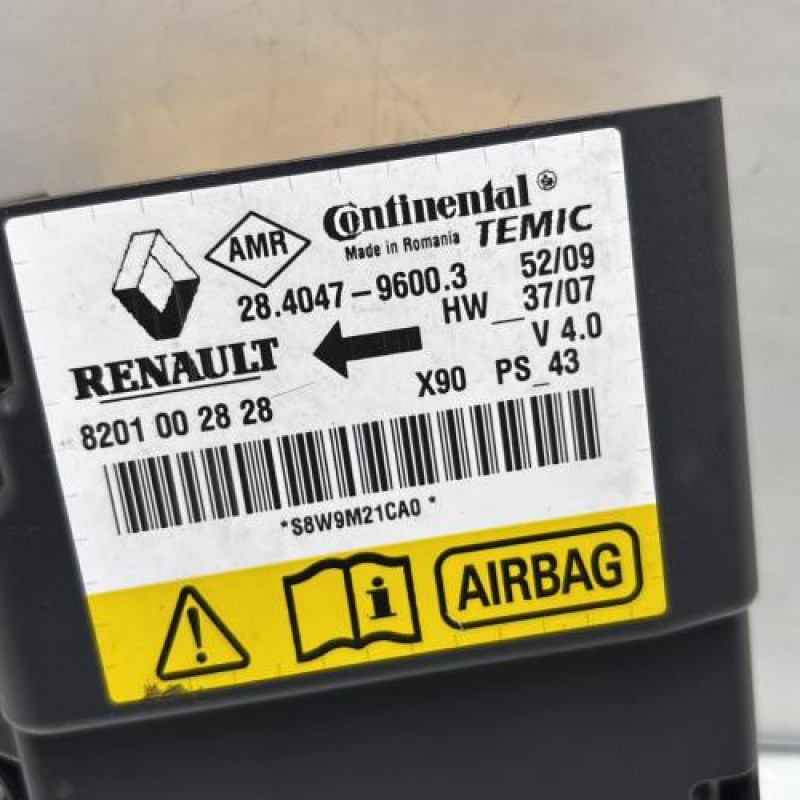 Boitier air bag DACIA SANDERO 1 Photo n°2