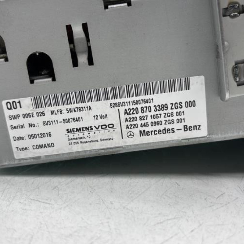 Autoradio d'origine MERCEDES CLASSE S 220 Photo n°3