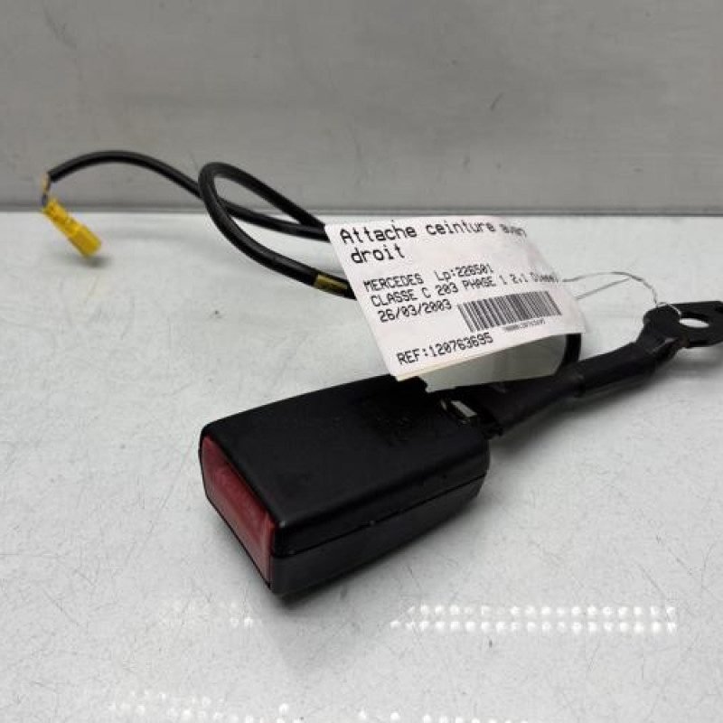 Attache ceinture avant droit MERCEDES CLASSE C 203 Photo n°3