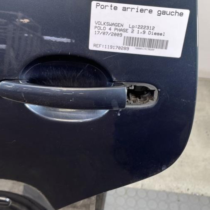 Porte arriere gauche VOLKSWAGEN POLO 4 Photo n°2