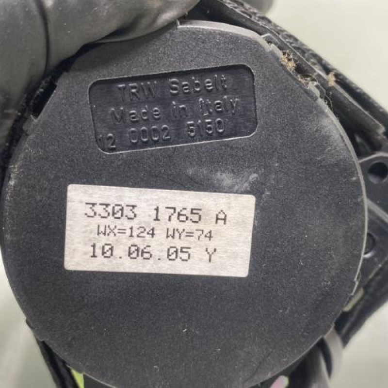 Ceinture arriere gauche FIAT PANDA 2 Photo n°3