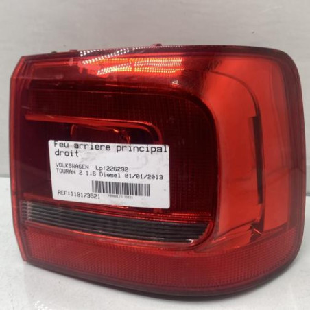 Feu arriere principal droit (feux) VOLKSWAGEN TOURAN 2 Photo n°1