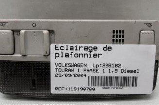 Eclairage de plafonnier VOLKSWAGEN TOURAN 1 Photo n°1