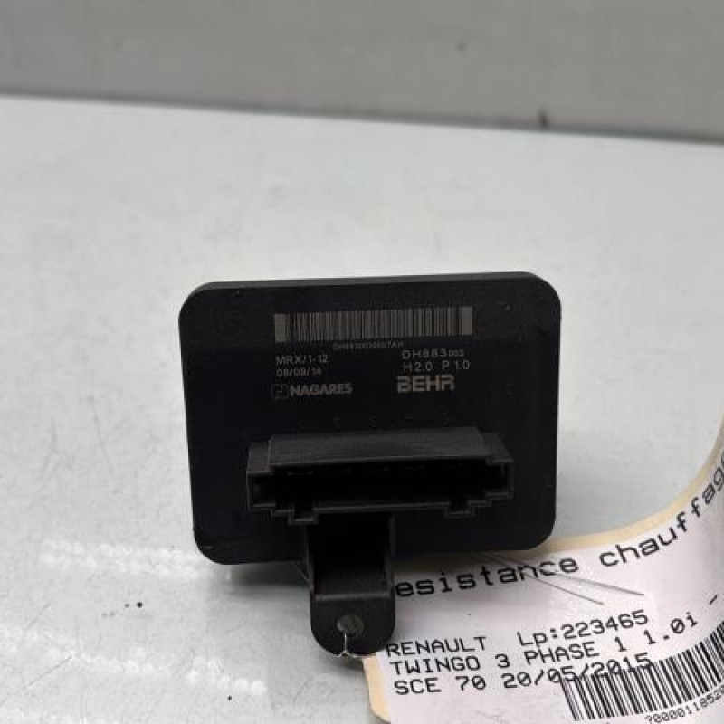 Resistance chauffage RENAULT TWINGO 3 Photo n°3