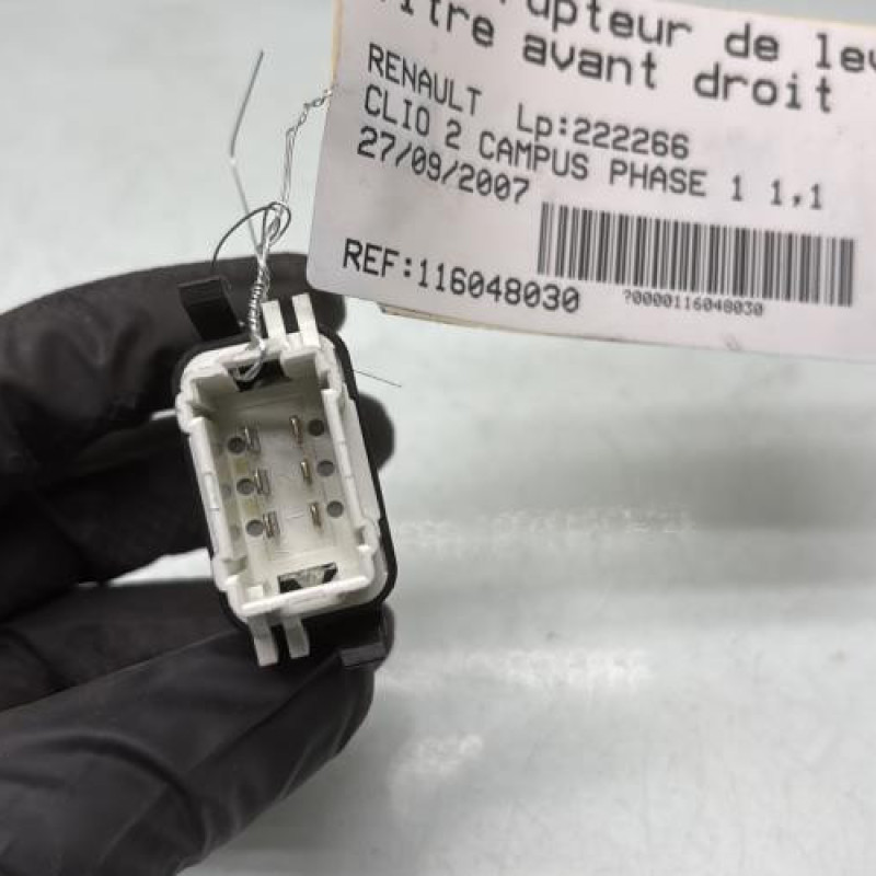 Interrupteur de leve vitre avant droit RENAULT CLIO 2 CAMPUS Photo n°3