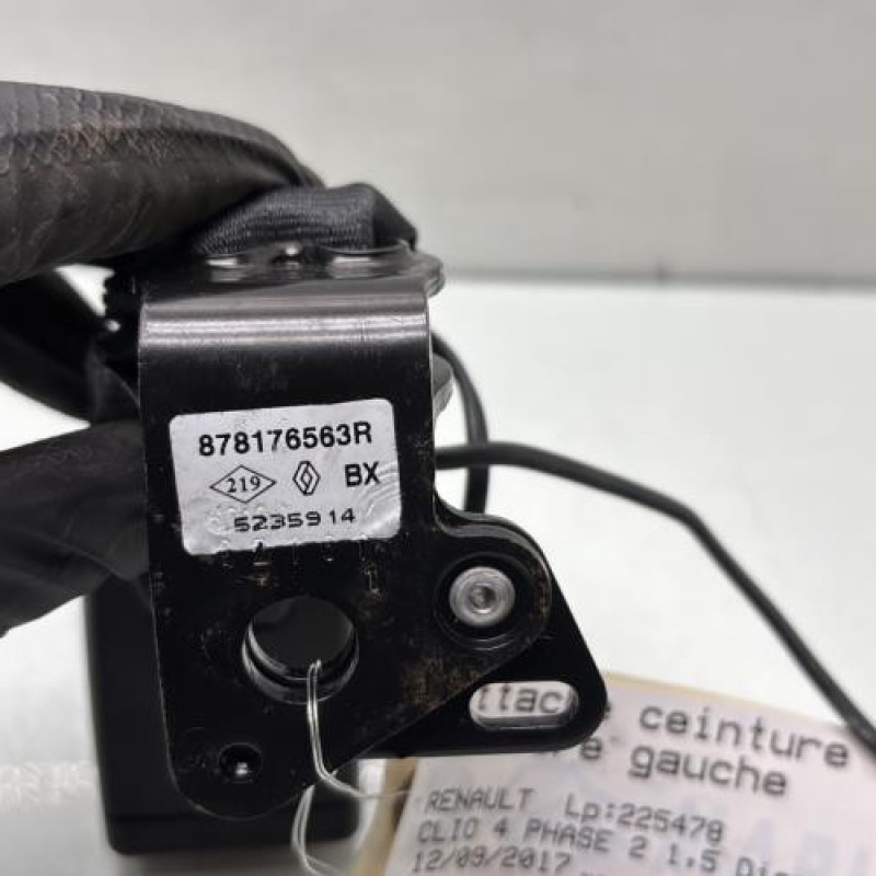 Attache ceinture arriere gauche RENAULT CLIO 4 Photo n°5