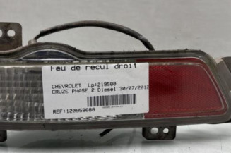 Feu de recul droit CHEVROLET CRUZE Photo n°1
