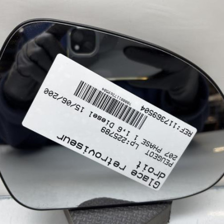 Glace retroviseur droit PEUGEOT 207 Photo n°1