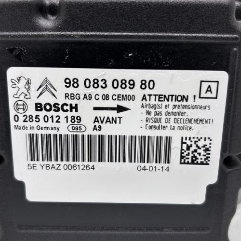 Boitier air bag PEUGEOT 208 1 Photo n°2