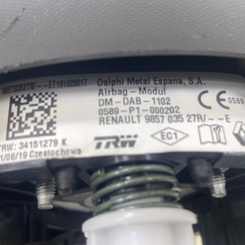 Air bag conducteur RENAULT TWINGO 3 Photo n°4