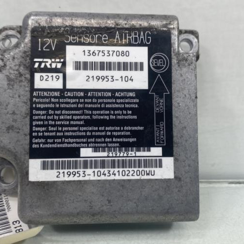 Boitier air bag CITROEN JUMPER 3 Photo n°1