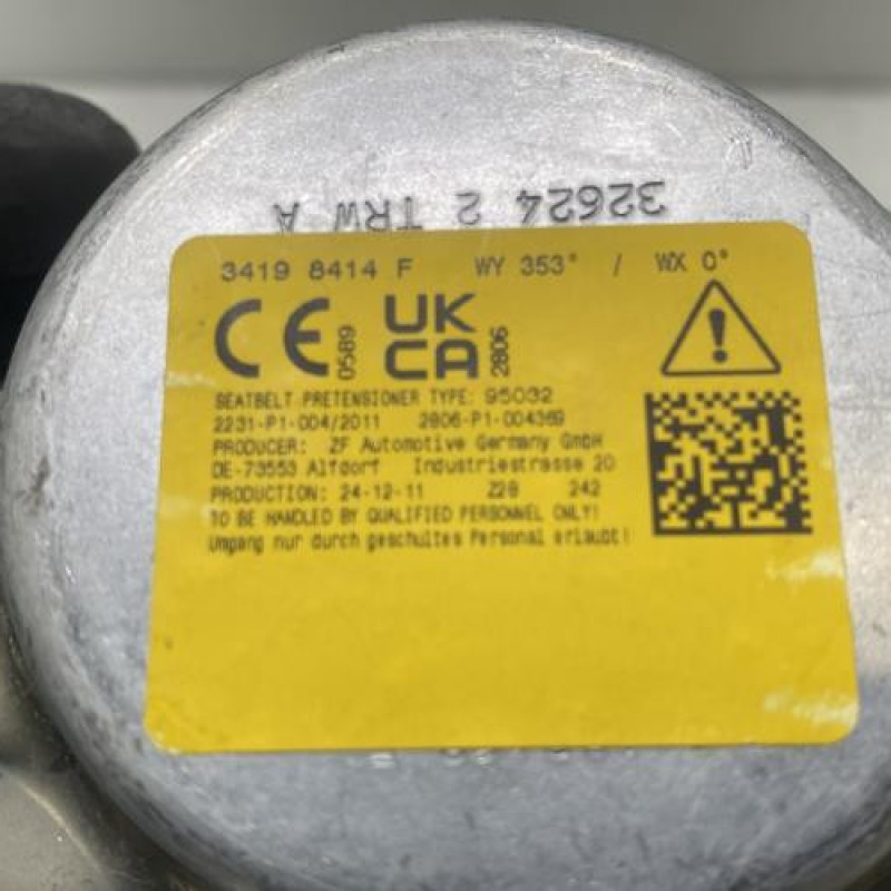 Pretensionneur de ceinture avant droit CITROEN C5 AIRCROSS Photo n°5