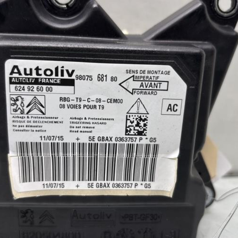 Boitier air bag PEUGEOT 308 2 Photo n°2