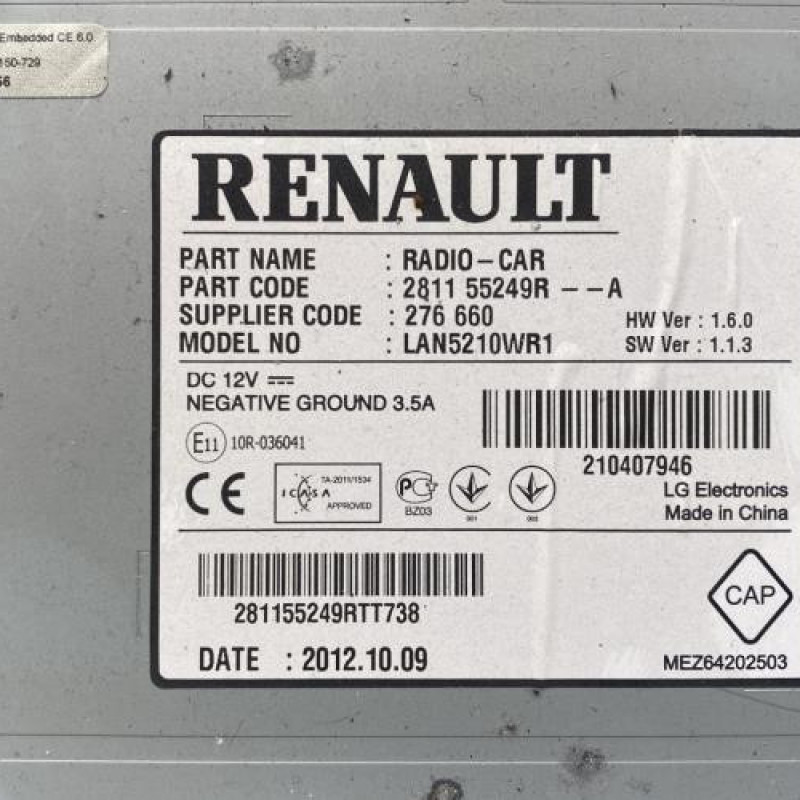 Autoradio d'origine RENAULT CLIO 4 Photo n°7