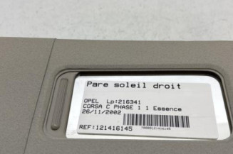 Pare soleil droit OPEL CORSA C