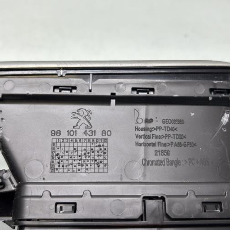 Aerateur tableau de bord avant droit PEUGEOT 5008 2 Photo n°4