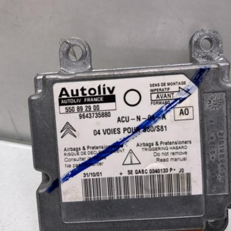 Boitier air bag CITROEN SAXO Photo n°1