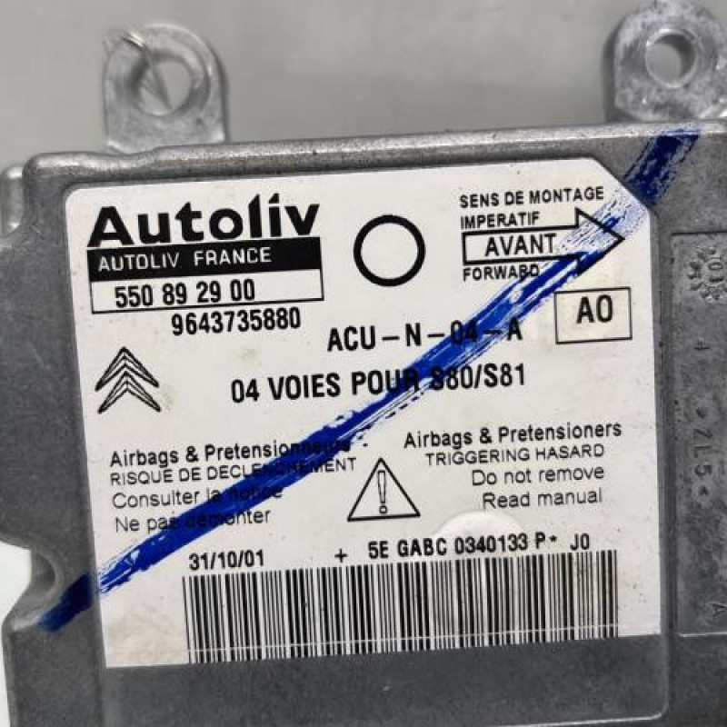 Boitier air bag CITROEN SAXO Photo n°2