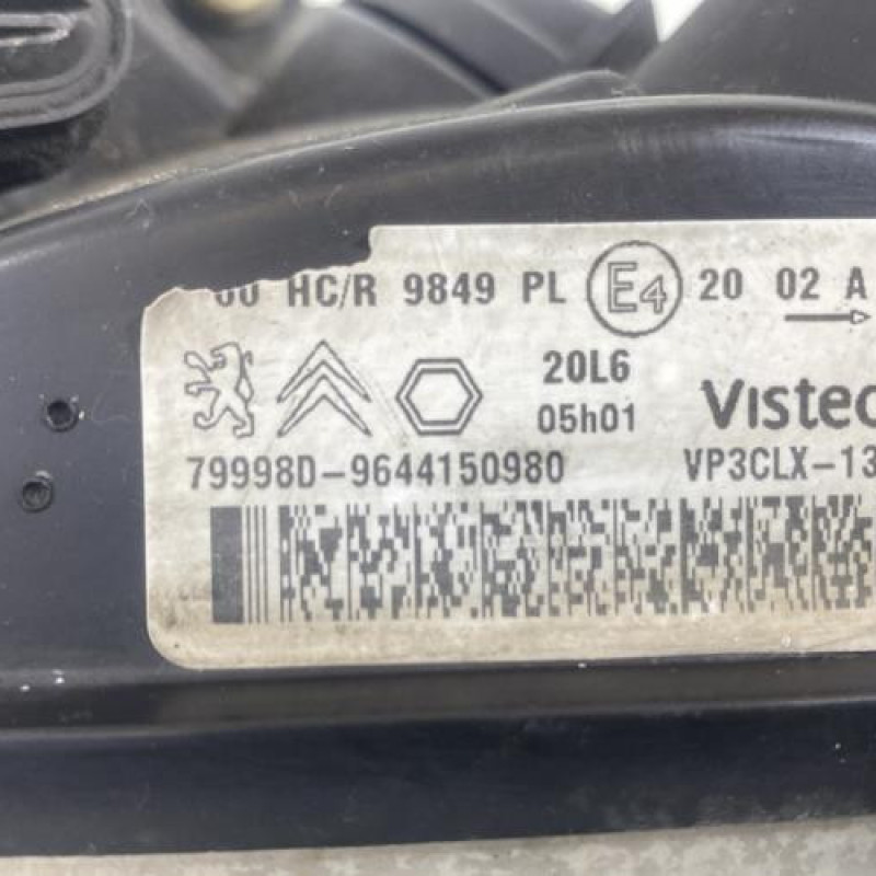 Optique avant principal gauche (feux)(phare) PEUGEOT PARTNER 1 Photo n°7