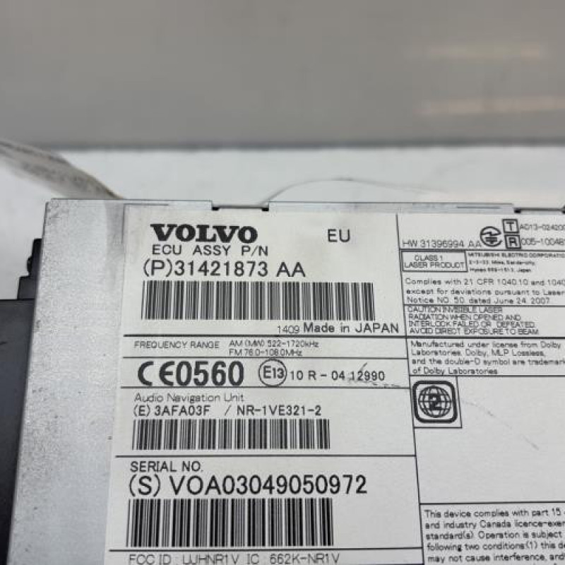 Autoradio d'origine VOLVO V 40 2 Photo n°3